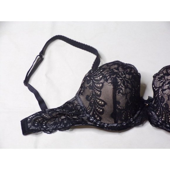 LE MYSTERE Sophie Lace Memory Foam Underwire Bra Black 30DD NEW - Picture 5 of 7
